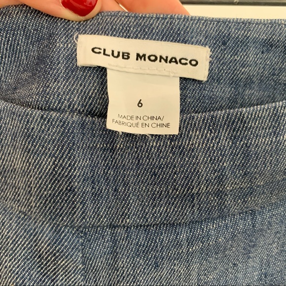 SOLD Club Monaco chambray culottes SOLD - Picture 2 of 4
